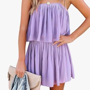 Lavender Tiered Romper
